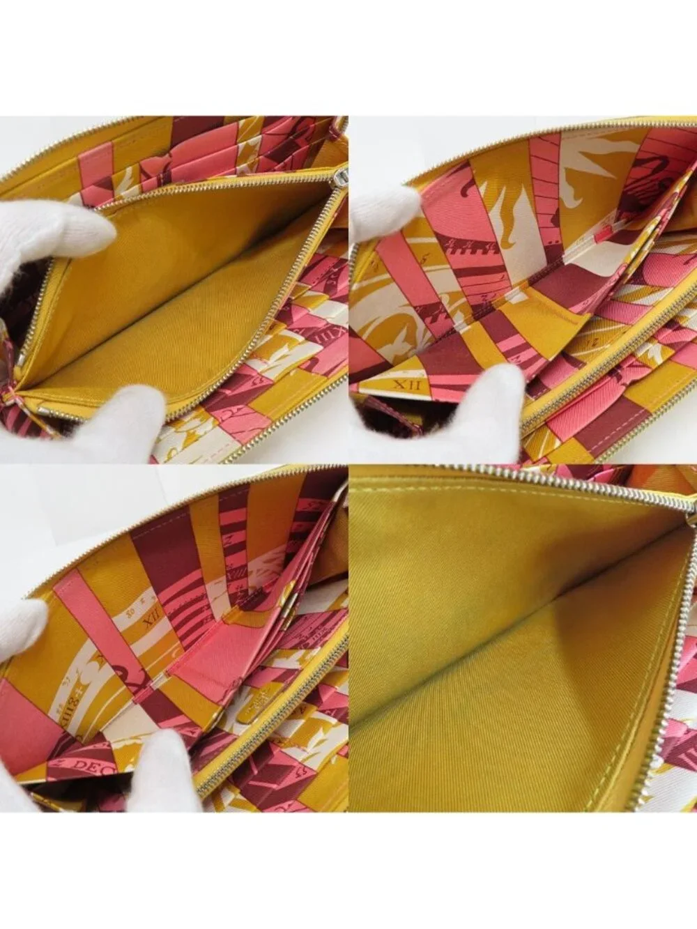 Hermes Azap Long Silk in Joan Ambre Epsom Yellow Zip Around Wallet - Picture 6 of 10